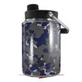 Skin Decal Wrap for Yeti Half Gallon Jug WraptorCamo Old School Camouflage Camo Blue Navy - JUG NOT INCLUDED by WraptorSkinz