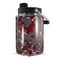 Skin Decal Wrap for Yeti Half Gallon Jug WraptorCamo Old School Camouflage Camo Red Dark - JUG NOT INCLUDED by WraptorSkinz