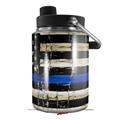 Skin Decal Wrap for Yeti Half Gallon Jug Painted Faded Cracked Blue Line Stripe USA American Flag - JUG NOT INCLUDED by WraptorSkinz