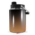 Skin Decal Wrap for Yeti Half Gallon Jug Smooth Fades Bronze Black - JUG NOT INCLUDED by WraptorSkinz