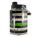 Skin Decal Wrap for Yeti Half Gallon Jug Painted Faded and Cracked Green Line USA American Flag - JUG NOT INCLUDED by WraptorSkinz