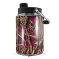 Skin Decal Wrap for Yeti Half Gallon Jug WraptorCamo Grassy Marsh Camo Neon Fuchsia Hot Pink - JUG NOT INCLUDED by WraptorSkinz