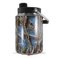 Skin Decal Wrap for Yeti Half Gallon Jug WraptorCamo Grassy Marsh Camo Neon Blue - JUG NOT INCLUDED by WraptorSkinz