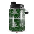 Skin Decal Wrap for Yeti Half Gallon Jug Ugly Holiday Christmas Sweater - Christmas Trees Green 01 - JUG NOT INCLUDED by WraptorSkinz