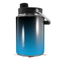 Skin Decal Wrap for Yeti Half Gallon Jug Smooth Fades Neon Blue Black - JUG NOT INCLUDED by WraptorSkinz