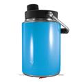 Skin Decal Wrap for Yeti Half Gallon Jug Solids Collection Blue Neon - JUG NOT INCLUDED by WraptorSkinz