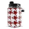 Skin Decal Wrap for Yeti Half Gallon Jug Houndstooth Red Dark - JUG NOT INCLUDED by WraptorSkinz