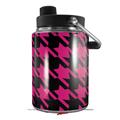 Skin Decal Wrap for Yeti Half Gallon Jug Houndstooth Hot Pink on Black - JUG NOT INCLUDED by WraptorSkinz