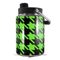 Skin Decal Wrap for Yeti Half Gallon Jug Houndstooth Neon Lime Green on Black - JUG NOT INCLUDED by WraptorSkinz