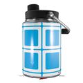 Skin Decal Wrap for Yeti Half Gallon Jug Squared Neon Blue - JUG NOT INCLUDED by WraptorSkinz