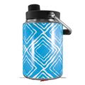 Skin Decal Wrap for Yeti Half Gallon Jug Wavey Neon Blue - JUG NOT INCLUDED by WraptorSkinz