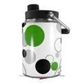 Skin Decal Wrap for Yeti Half Gallon Jug Lots of Dots Green on White - JUG NOT INCLUDED by WraptorSkinz