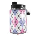 Skin Decal Wrap for Yeti Half Gallon Jug Argyle Pink and Blue - JUG NOT INCLUDED by WraptorSkinz