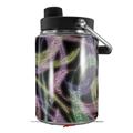 Skin Decal Wrap for Yeti Half Gallon Jug Neon Swoosh on Black - JUG NOT INCLUDED by WraptorSkinz