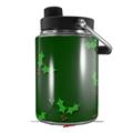 Skin Decal Wrap for Yeti Half Gallon Jug Christmas Holly Leaves on Green - JUG NOT INCLUDED by WraptorSkinz