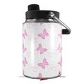 Skin Decal Wrap for Yeti Half Gallon Jug Pastel Butterflies Pink on White - JUG NOT INCLUDED by WraptorSkinz