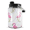 Skin Decal Wrap for Yeti Half Gallon Jug Flamingos on White - JUG NOT INCLUDED by WraptorSkinz