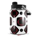 Skin Decal Wrap for Yeti Half Gallon Jug Red And Black Squared - JUG NOT INCLUDED by WraptorSkinz
