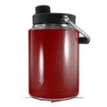 Skin Decal Wrap for Yeti Half Gallon Jug Solids Collection Red Dark - JUG NOT INCLUDED by WraptorSkinz