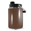 Skin Decal Wrap for Yeti Half Gallon Jug Solids Collection Chocolate Brown - JUG NOT INCLUDED by WraptorSkinz