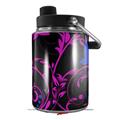Skin Decal Wrap for Yeti Half Gallon Jug Twisted Garden Hot Pink and Blue - JUG NOT INCLUDED by WraptorSkinz