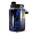 Skin Decal Wrap for Yeti Half Gallon Jug Twisted Garden Blue and Yellow - JUG NOT INCLUDED by WraptorSkinz