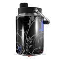Skin Decal Wrap for Yeti Half Gallon Jug Twisted Garden Gray and Blue - JUG NOT INCLUDED by WraptorSkinz