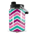 Skin Decal Wrap for Yeti Half Gallon Jug Zig Zag Teal Pink Purple - JUG NOT INCLUDED by WraptorSkinz
