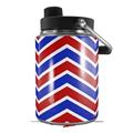 Skin Decal Wrap for Yeti Half Gallon Jug Zig Zag Red White and Blue - JUG NOT INCLUDED by WraptorSkinz