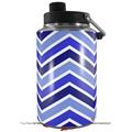 Skin Decal Wrap for Yeti 1 Gallon Jug Zig Zag Blues - JUG NOT INCLUDED by WraptorSkinz