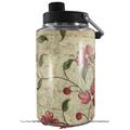 Skin Decal Wrap for Yeti 1 Gallon Jug Flowers and Berries Red - JUG NOT INCLUDED by WraptorSkinz