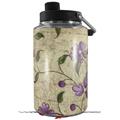 Skin Decal Wrap for Yeti 1 Gallon Jug Flowers and Berries Purple - JUG NOT INCLUDED by WraptorSkinz