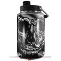 Skin Decal Wrap for Yeti 1 Gallon Jug Chrome Skull on Black - JUG NOT INCLUDED by WraptorSkinz