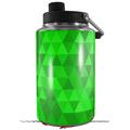 Skin Decal Wrap for Yeti 1 Gallon Jug Triangle Mosaic Green - JUG NOT INCLUDED by WraptorSkinz
