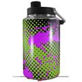 Skin Decal Wrap for Yeti 1 Gallon Jug Halftone Splatter Hot Pink Green - JUG NOT INCLUDED by WraptorSkinz