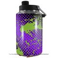 Skin Decal Wrap for Yeti 1 Gallon Jug Halftone Splatter Green Purple - JUG NOT INCLUDED by WraptorSkinz