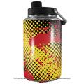 Skin Decal Wrap for Yeti 1 Gallon Jug Halftone Splatter Yellow Red - JUG NOT INCLUDED by WraptorSkinz