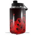 Skin Decal Wrap for Yeti 1 Gallon Jug HEX Red - JUG NOT INCLUDED by WraptorSkinz