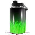 Skin Decal Wrap for Yeti 1 Gallon Jug Fire Green - JUG NOT INCLUDED by WraptorSkinz