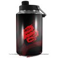 Skin Decal Wrap for Yeti 1 Gallon Jug Oriental Dragon Red on Black - JUG NOT INCLUDED by WraptorSkinz