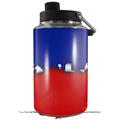 Skin Decal Wrap for Yeti 1 Gallon Jug Ripped Colors Blue Red - JUG NOT INCLUDED by WraptorSkinz
