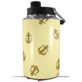 Skin Decal Wrap for Yeti 1 Gallon Jug Anchors Away Yellow Sunshine - JUG NOT INCLUDED by WraptorSkinz