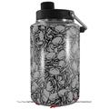 Skin Decal Wrap for Yeti 1 Gallon Jug Scattered Skulls Gray - JUG NOT INCLUDED by WraptorSkinz