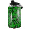 Skin Decal Wrap for Yeti 1 Gallon Jug Scattered Skulls Green - JUG NOT INCLUDED by WraptorSkinz