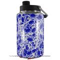 Skin Decal Wrap for Yeti 1 Gallon Jug Scattered Skulls Royal Blue - JUG NOT INCLUDED by WraptorSkinz