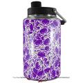Skin Decal Wrap for Yeti 1 Gallon Jug Scattered Skulls Purple - JUG NOT INCLUDED by WraptorSkinz