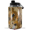 Skin Decal Wrap for Yeti 1 Gallon Jug HEX Mesh Camo 01 Orange - JUG NOT INCLUDED by WraptorSkinz