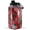 Skin Decal Wrap for Yeti 1 Gallon Jug HEX Mesh Camo 01 Red Bright - JUG NOT INCLUDED by WraptorSkinz