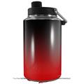 Skin Decal Wrap for Yeti 1 Gallon Jug Smooth Fades Red Black - JUG NOT INCLUDED by WraptorSkinz