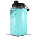 Skin Decal Wrap for Yeti 1 Gallon Jug Raining Neon Teal - JUG NOT INCLUDED by WraptorSkinz